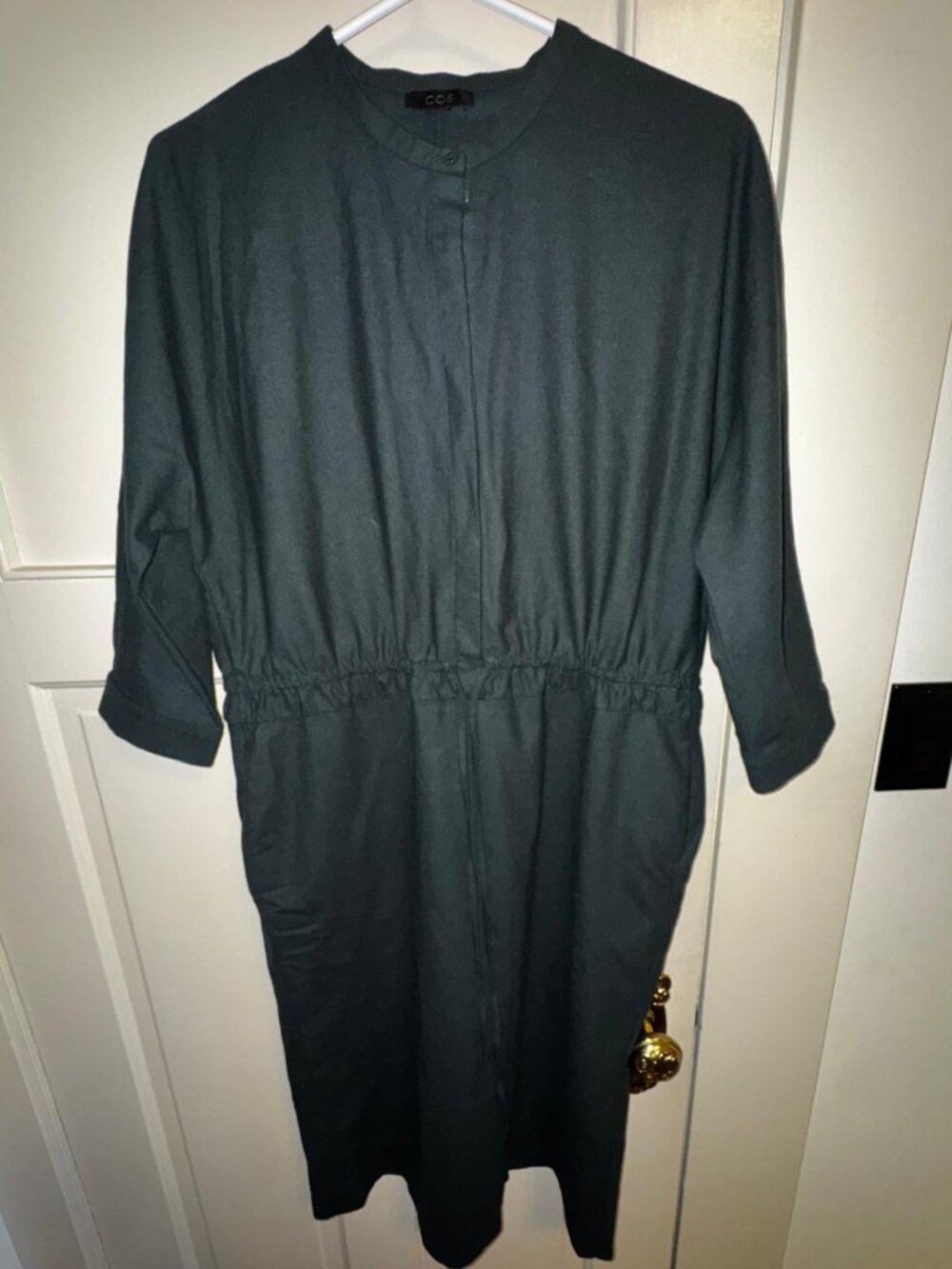 COS Green Wool Dress